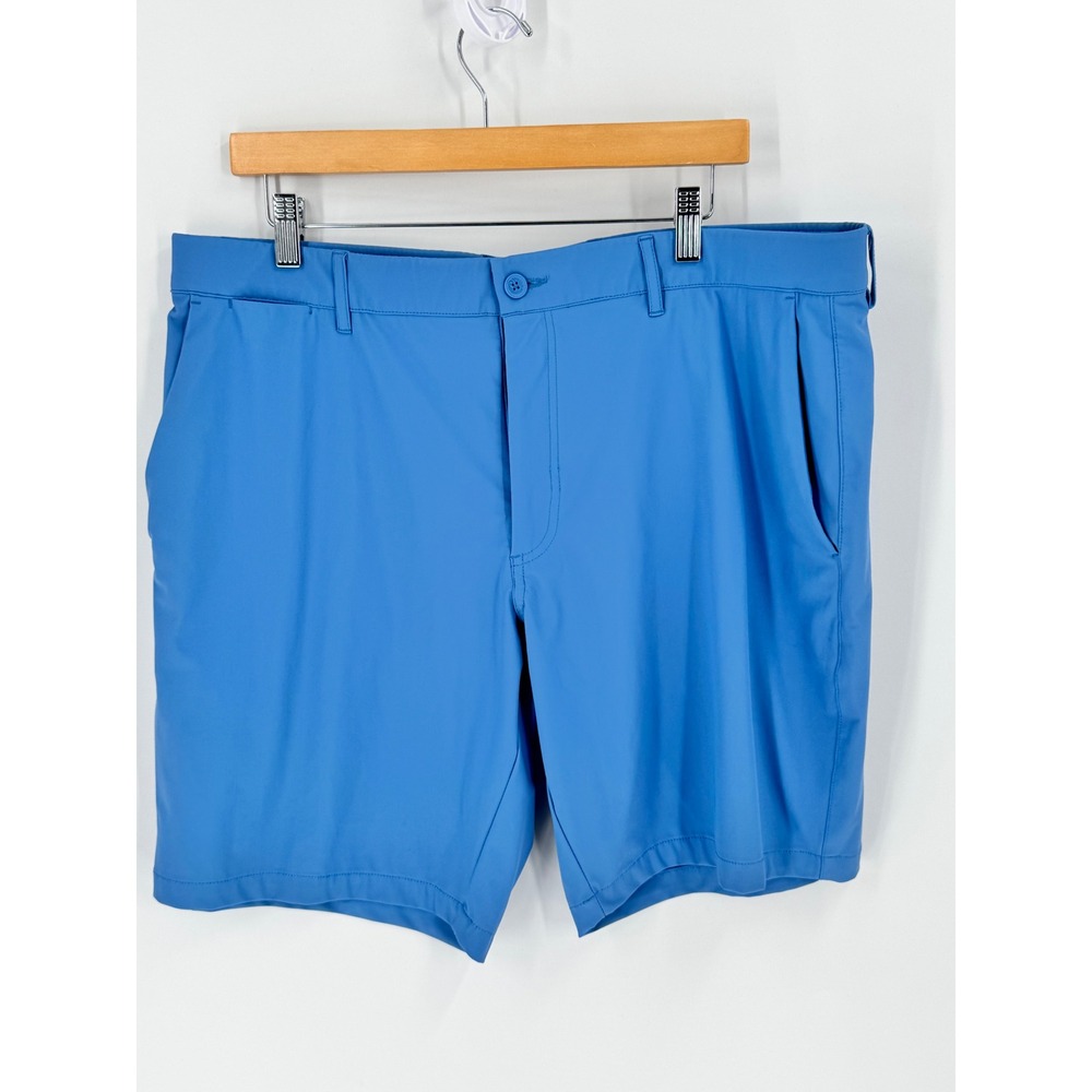 Holderness & Bourne Performance Shorts Mens 38 Blue Tailored Fit Stretch Golf